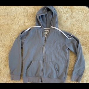 Dove grey zipper hoodie - like new